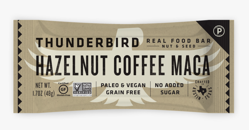 Hazelnut Coffee Maca - Thunderbird Bars Pecan, HD Png Download