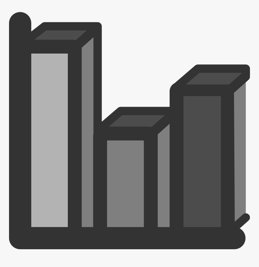 Bar Statistics Clipart Black And White, HD Png Download