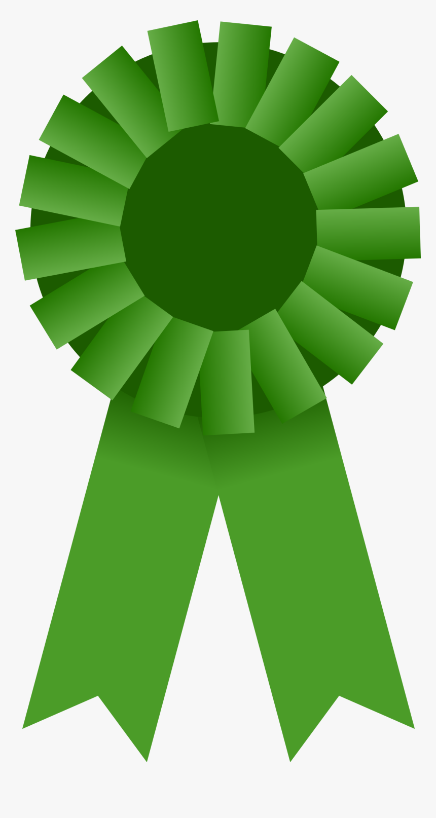 Green Ribbon Medal Christian Clip Art Clip Art - Green Award Ribbon, HD Png Download