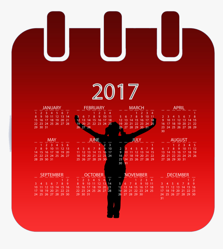 2017 Calendar Wallpaper For Desktop, HD Png Download