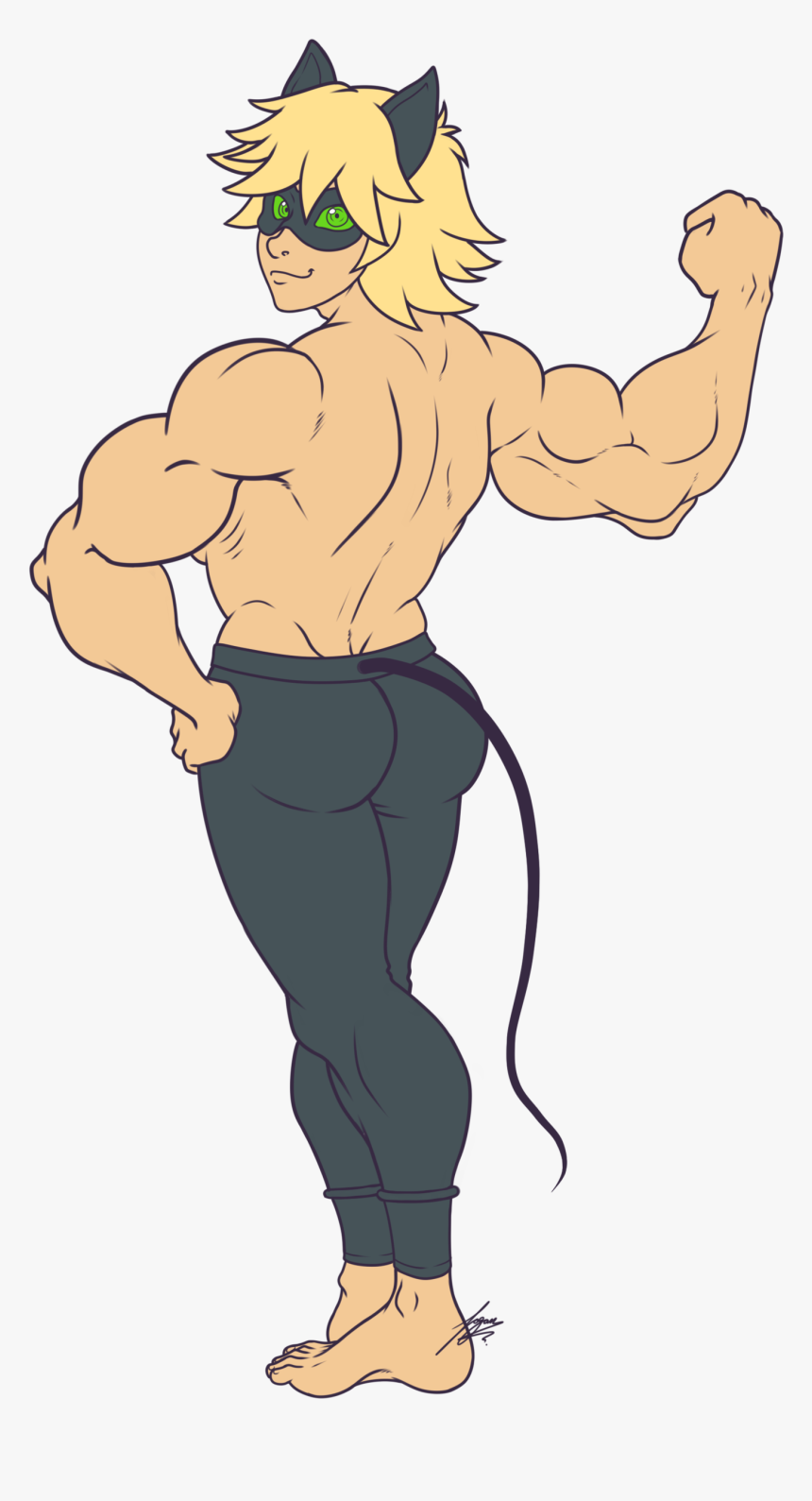 Adrien Agreste Muscle Hypertrophy Homo Sapiens Biceps - Adrien Agreste Muscle, HD Png Download