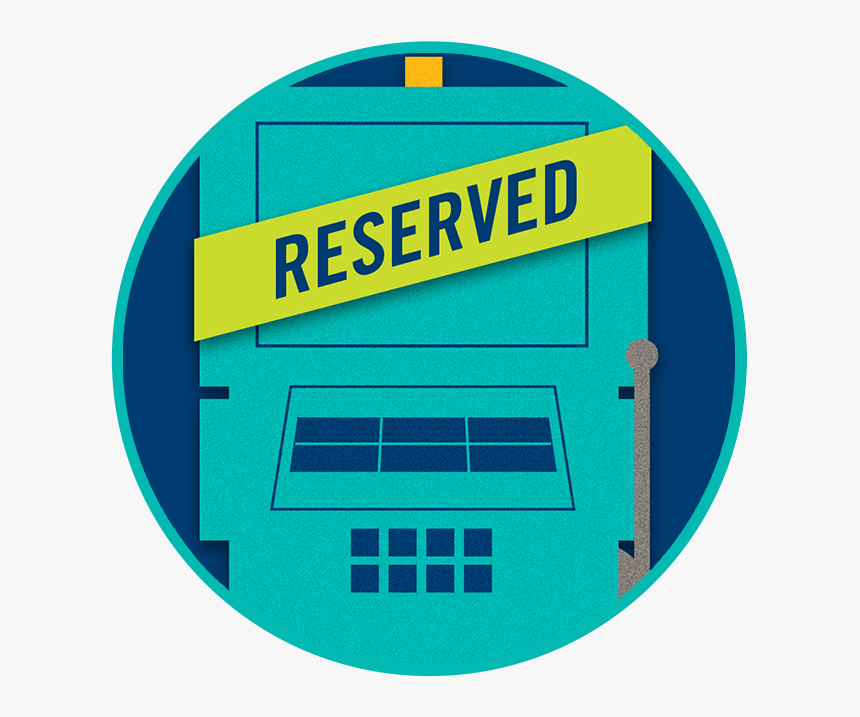 Slot Machine Showing A Reserved Signed Across The Front - Circle, HD Png Download