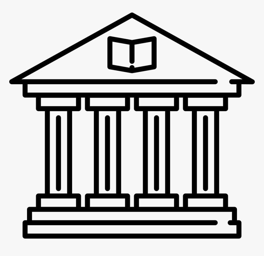 Old Library Building - Library Building Icon, HD Png Download
