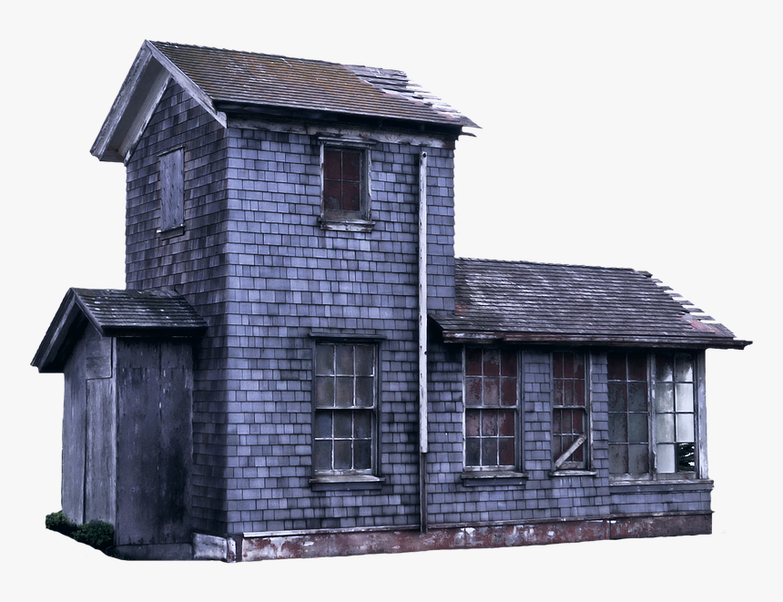 House Building Isolated Old Woodhouse Empty - Old House With Transparent Background, HD Png Download