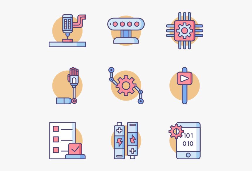 Robotics Icons, HD Png Download