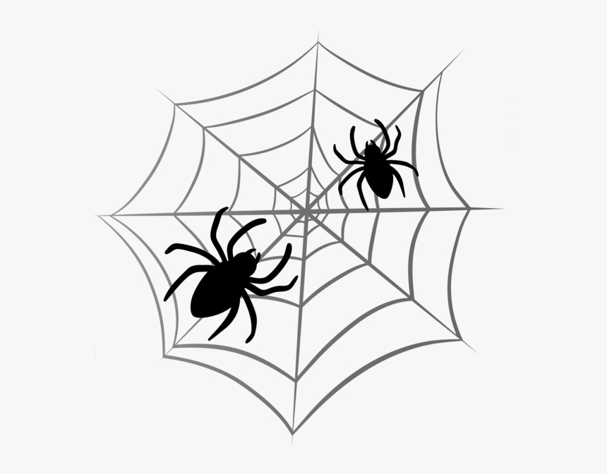 Spider Web Tattoo Simple, HD Png Download