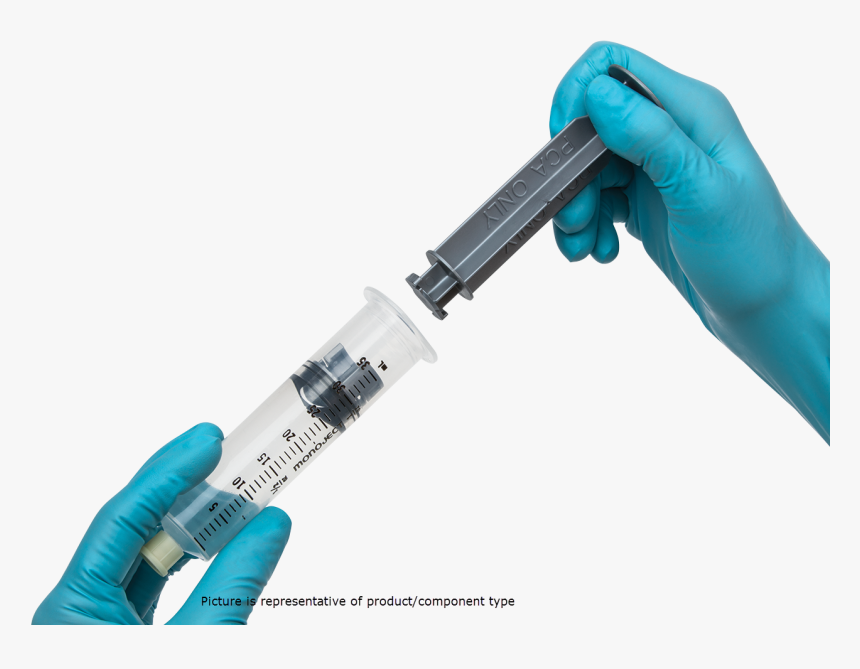 Monoject Syringe Barrell With Plunger - Pca Syringe Plunger, HD Png Download