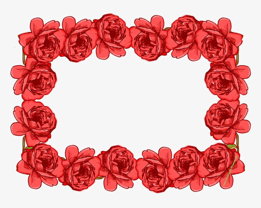 Rose Clipart Frame Transparent, HD Png Download