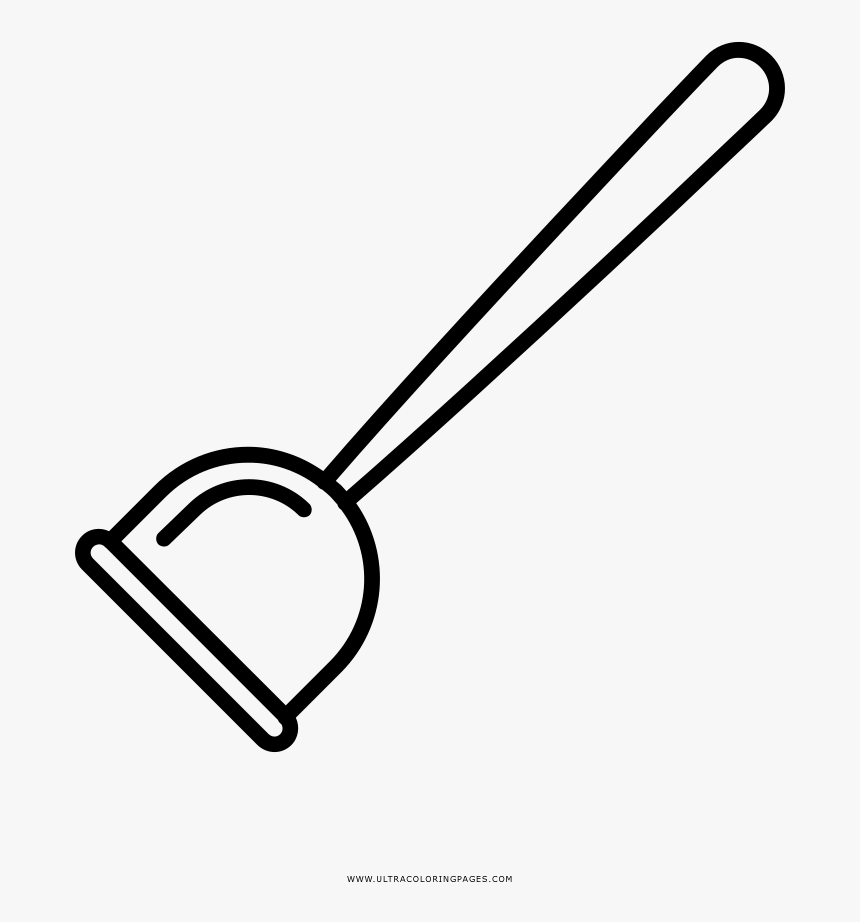 Plunger Coloring Page, HD Png Download