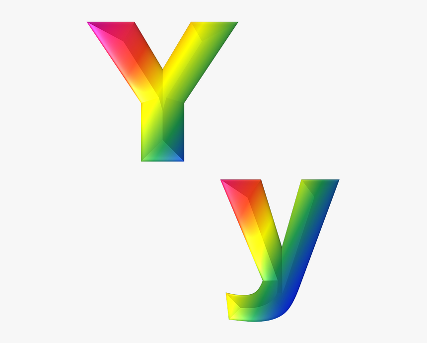 Letter, Y, 3d, Abc, Alphabet, Rainbow, Gradient, Bright - Graphic Design, HD Png Download