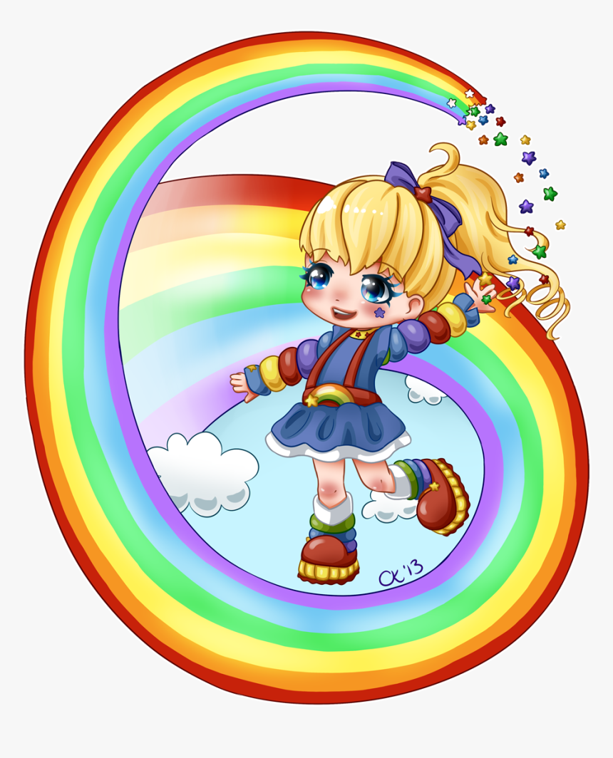 Transparent Rainbow Brite Clipart - Drawing Of Rainbow Brite, HD Png Download
