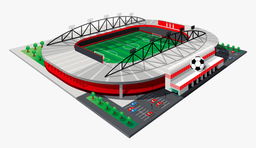 56164 Soccer Stadium 01 - Soccer-specific Stadium, HD Png Download