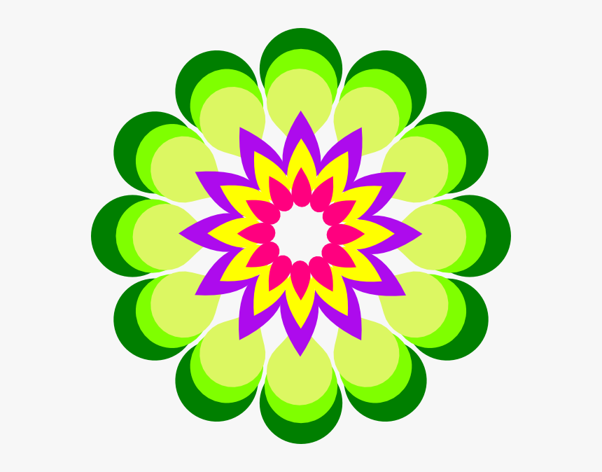 Awesome Idea Color Clipart Coloring Daniel Tiger S - Multi Color Flower Clipart, HD Png Download