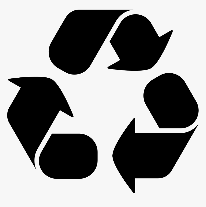 Recycling Symbol With Three Curve Arrows - Icono Reciclaje, HD Png Download
