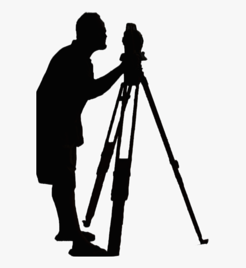 Surveyor Photography Silhouette - Surveying Png, Transparent Png