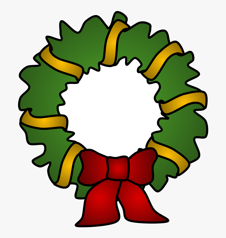 Wreath, Gold Tinsel, Png - Icono Navidad Png, Transparent Png