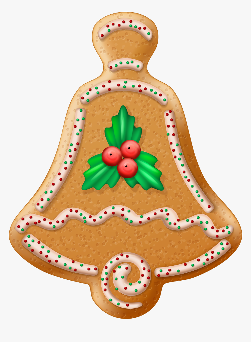 Christmas Cookie Bell Transparent Png Clip Art Image - Christmas Cookie Png, Png Download