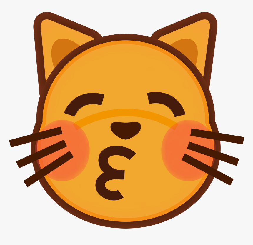 Emoji Png 27, Buy Clip Art - Cartoon Orange Cat Face, Transparent Png