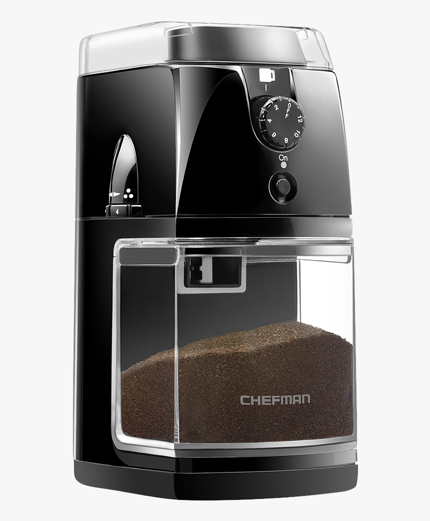 Chefman Electric Burr Coffee Grinder For Beans Herbs - Coffee Grinders, HD Png Download