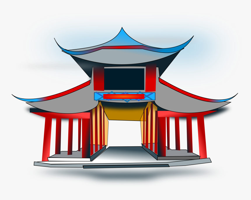 Chinese Clipart Chinese Theme - Chinese Temple Clipart, HD Png Download