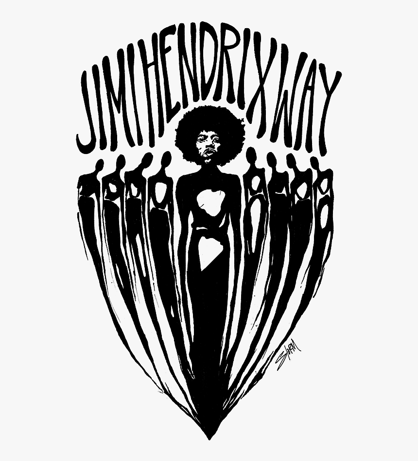 Jimi Hendrix Clip Art, HD Png Download