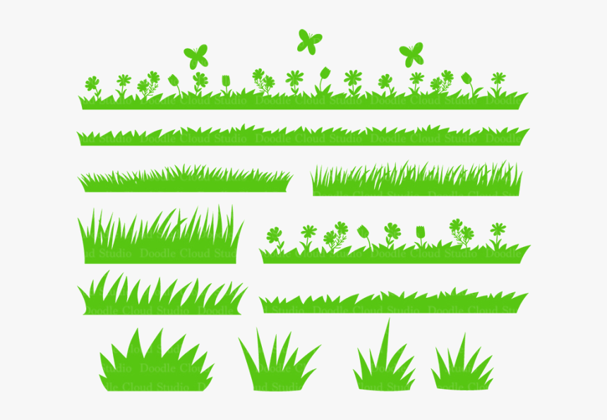 Grass Free And Flowers Files Wild Transparent Png - Easter Eggs In Grass Svg, Png Download