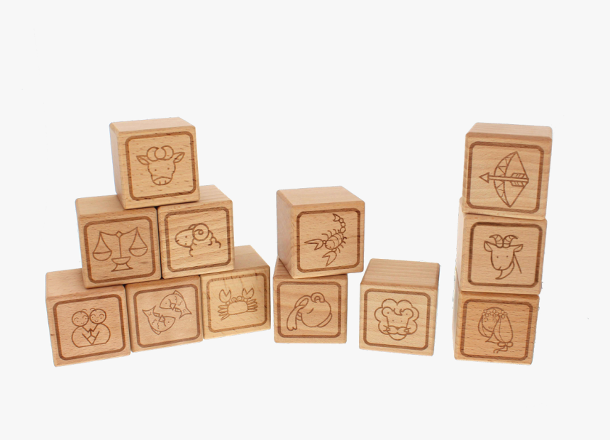 Engraved Wooden Cubes - Wood, HD Png Download