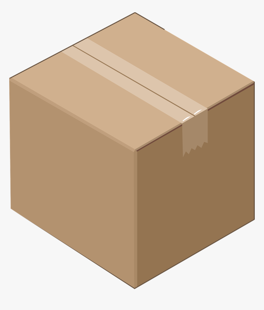 Transparent Background Cardboard Box Png, Png Download
