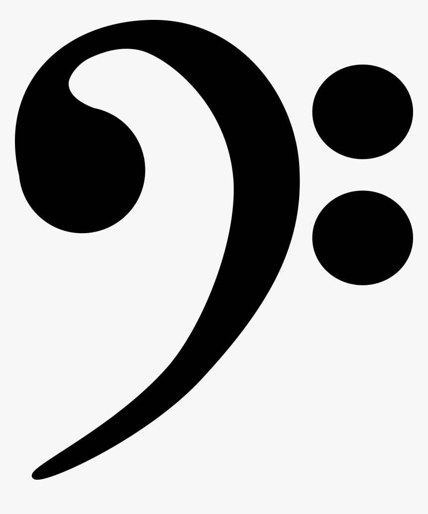 Clef Note Free Download Png - Bass Clef Png, Transparent Png