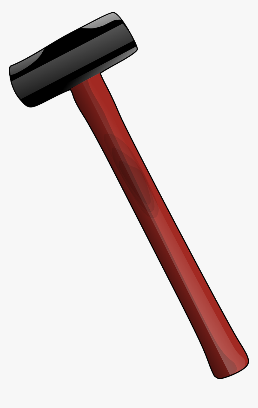 Gavel Hammer Clip Art Free Vector 4vector 2 3 - Sledgehammer Clipart, HD Png Download