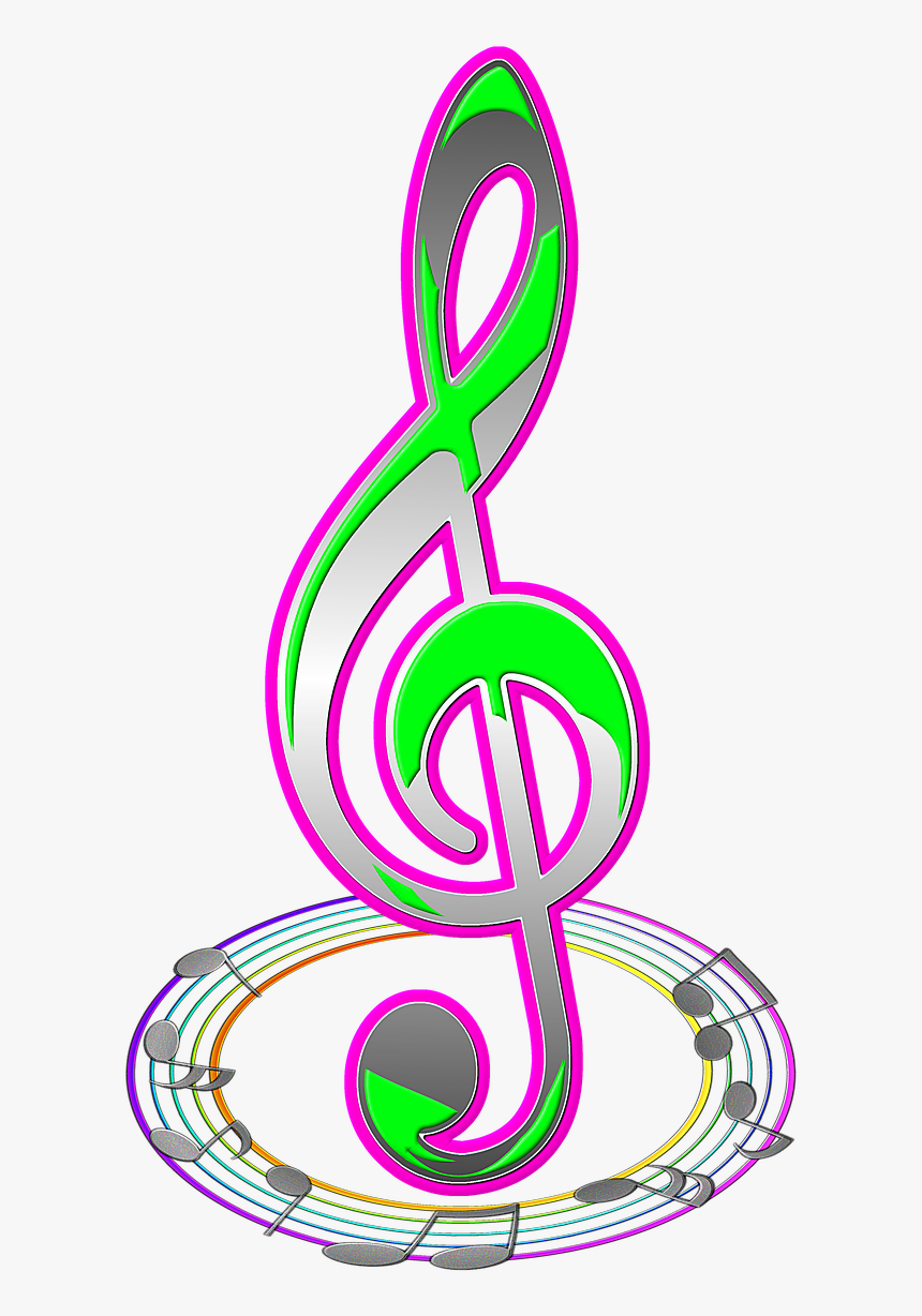 Note,scores,treble Clef,melody,music,clip Art,colored, - Color Transparent Background Musical Notes Clip Art, HD Png Download