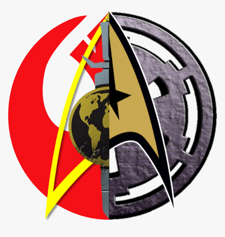 Star Trek Vs Wars - Star Trek Star Wars Symbol, HD Png Download