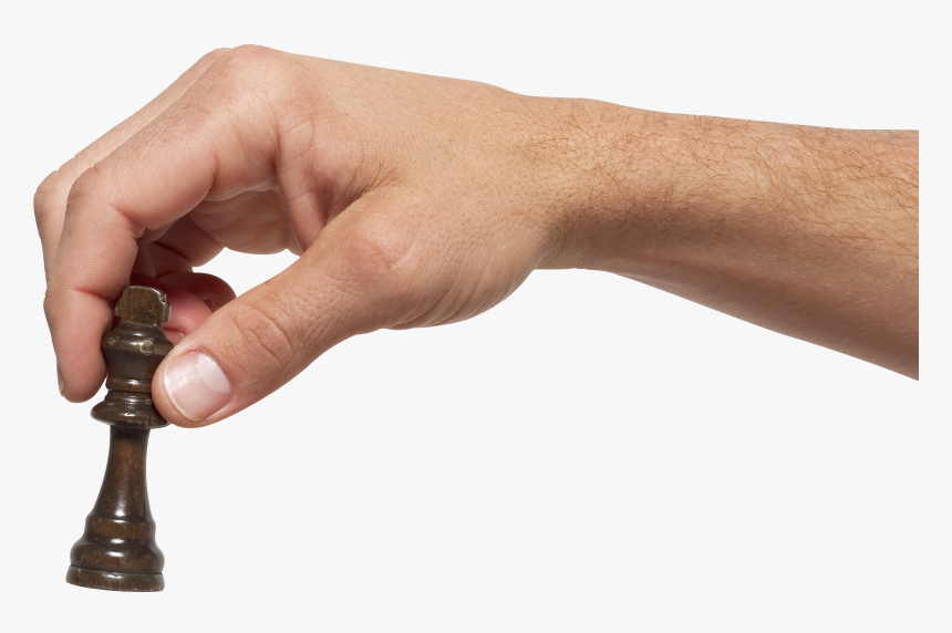Hand Holding Chess Piece - Hand With Chess Piece, HD Png Download