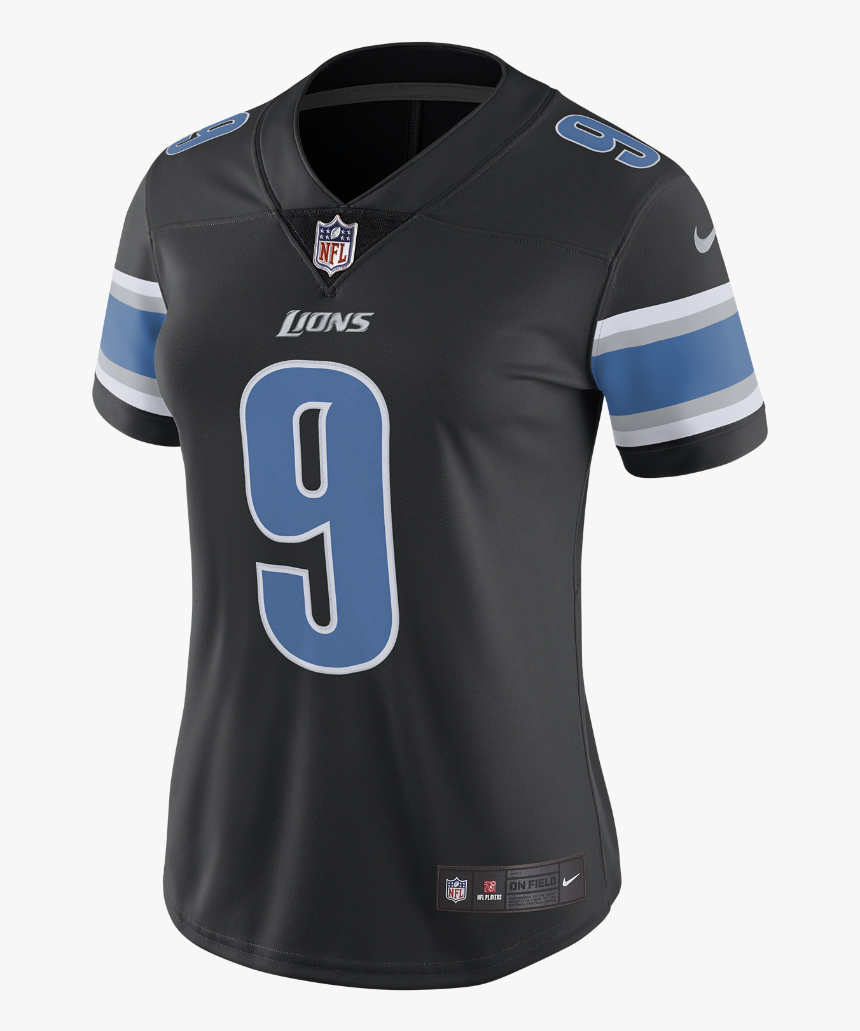Detroit Lions Black Jersey Stafford, HD Png Download