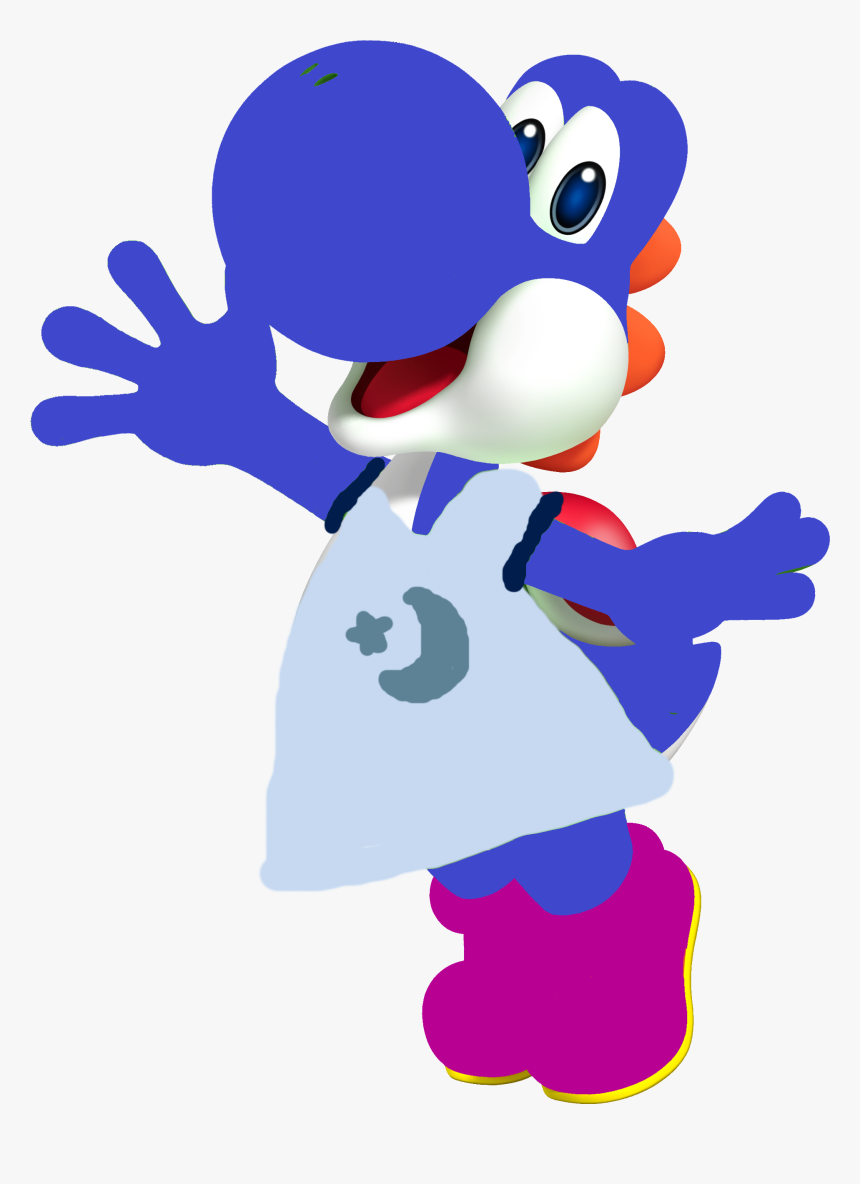 Blue Yoshi Pjs - Cartoon, HD Png Download