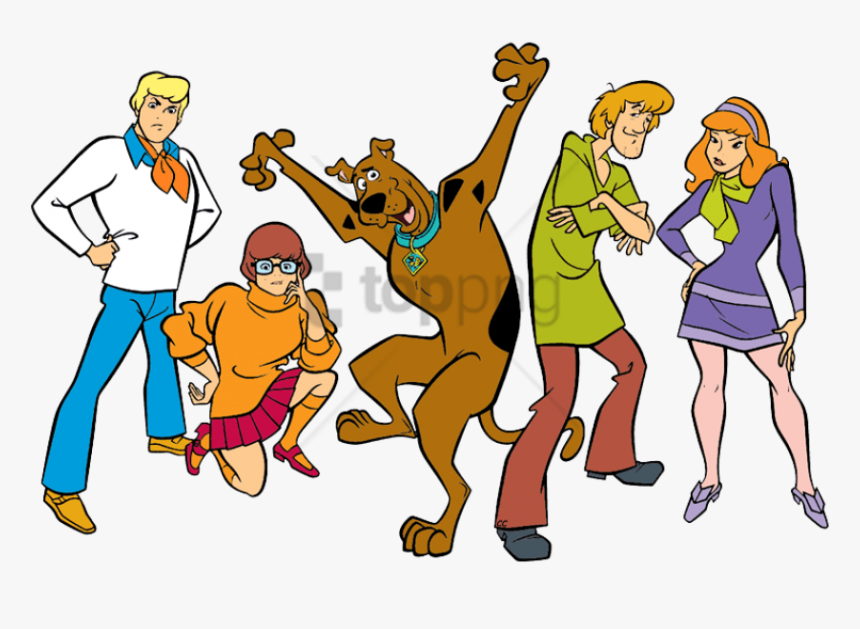 Scooby Doo Gang Cartoon, HD Png Download