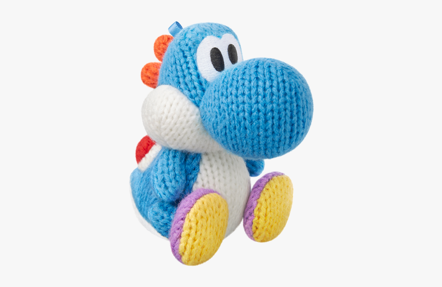 Blue Yarn Yoshi Amiibo, HD Png Download