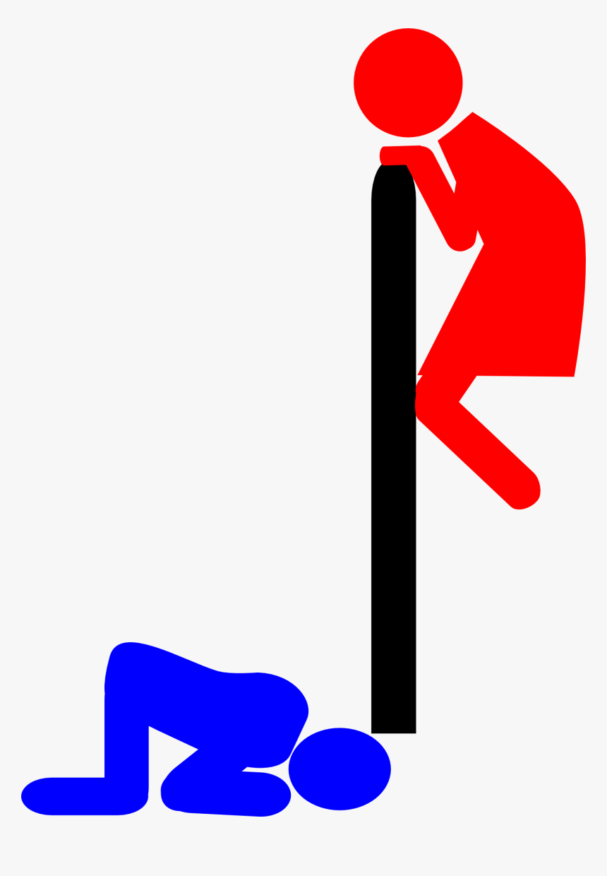 Funny Restroom Sign - Simbolo Hombre Y Mujer Baño, HD Png Download