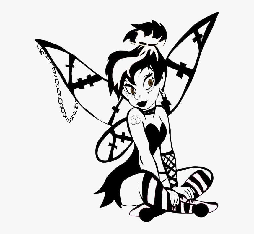 Gothic Tinkerbell, HD Png Download
