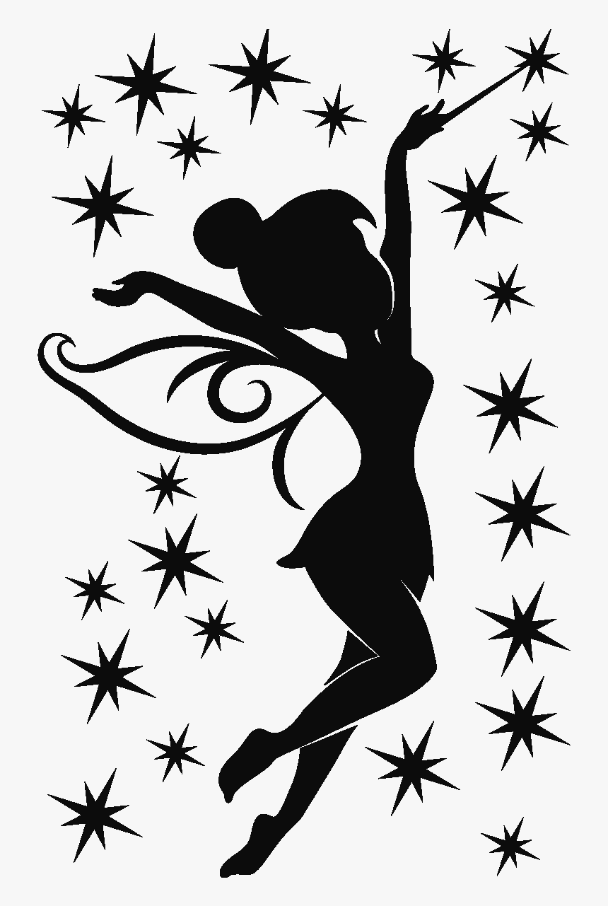 Tinkerbell Silhouette Transparent Background, HD Png Download