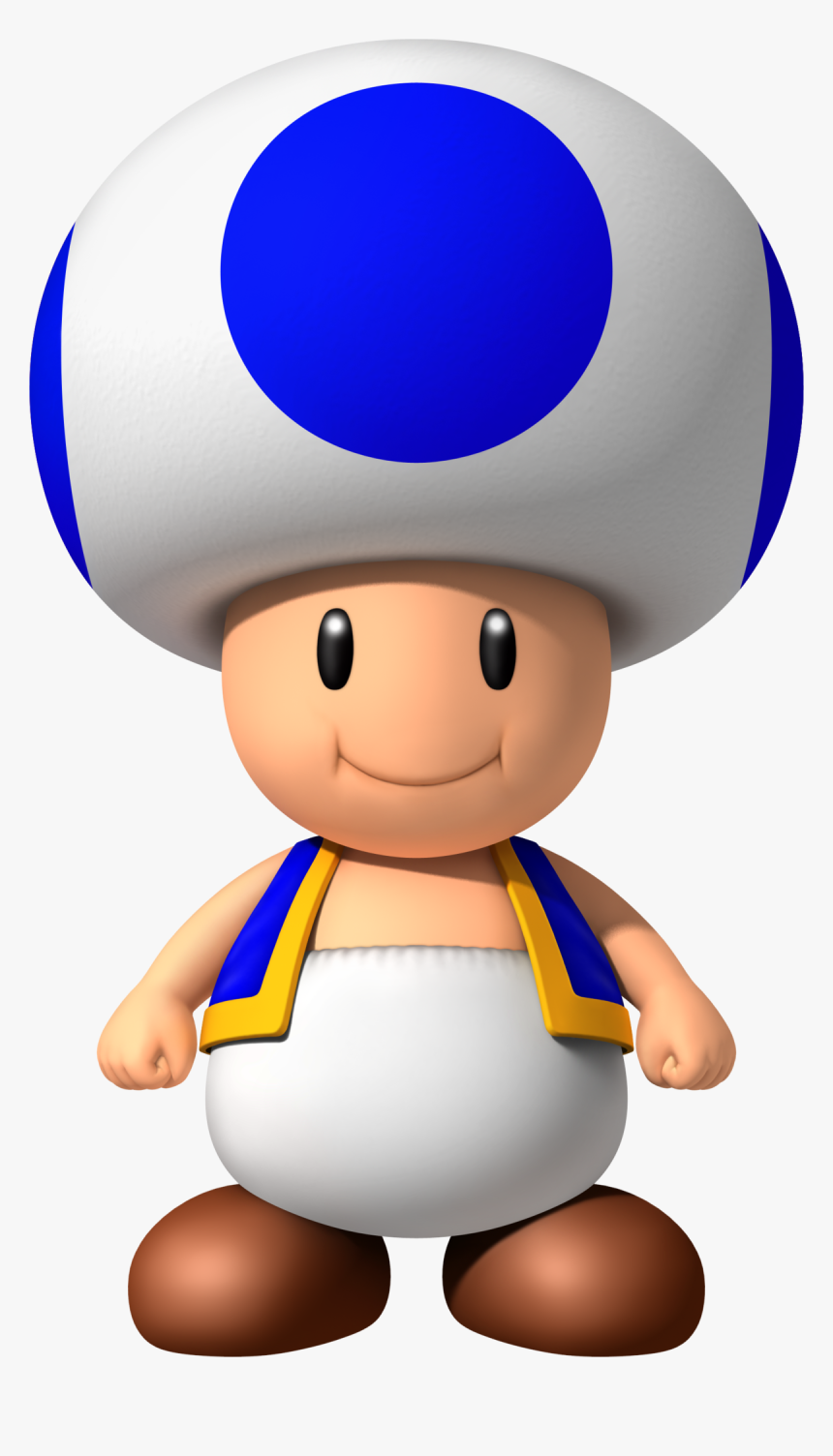Mario Bros Wii Blue Toad, HD Png Download