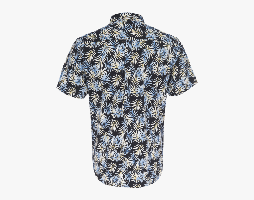 Truman Button Collar In Tropical Leaf Print - Polo Shirt, HD Png Download