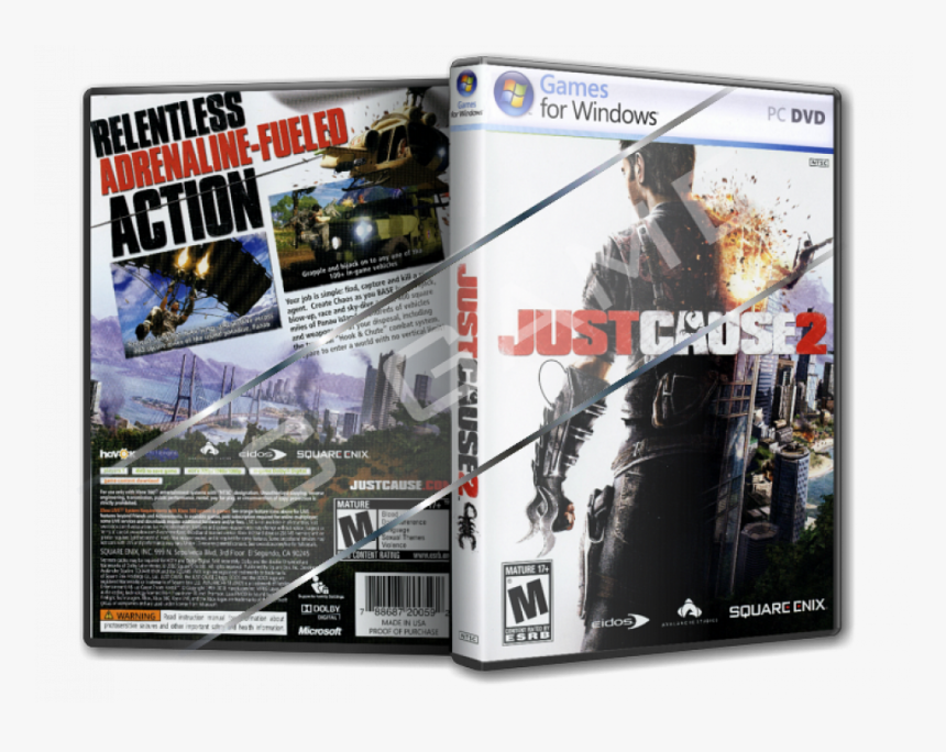 Just Cause 2 Pc Oyun - Just Cause 2 Game Cd, HD Png Download