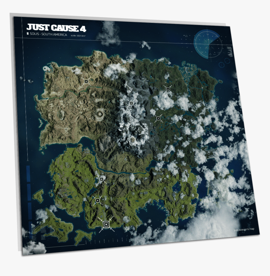 Just Cause 4 Map Size, HD Png Download