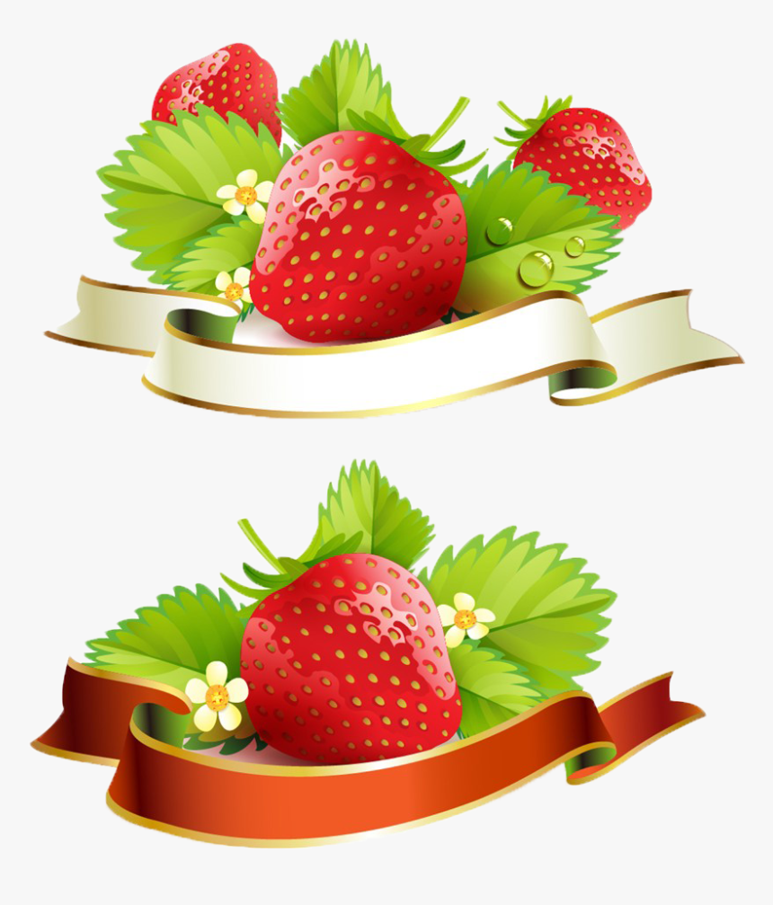 Strawberry Smoothie Clipart - Strawberry Shortcake Borders And Frames, HD Png Download