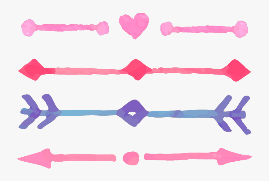 #arrows #arrow #dividers #divider # - Watercolour Banner Vector, HD Png Download