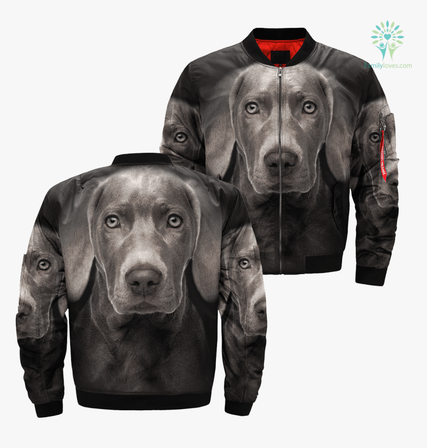 Weimaraner Over Print Jacket %tag Familyloves - Jacket, HD Png Download