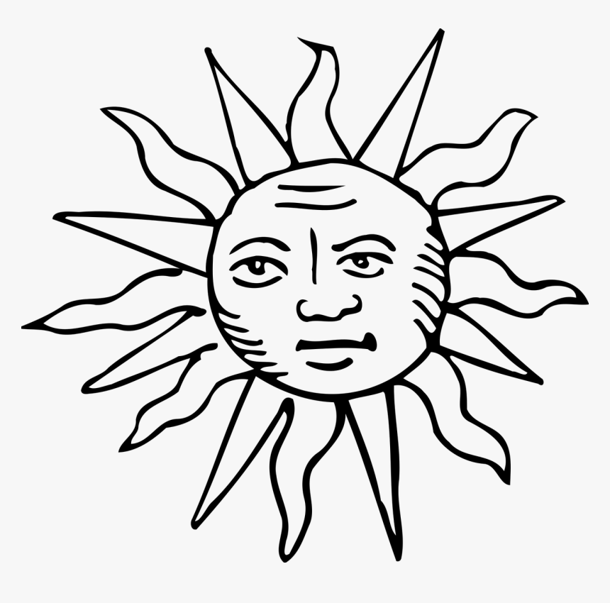 Cartoon Black And White Star Png, Transparent Png