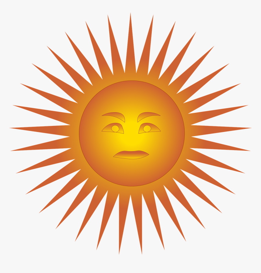 Sun, Angry, Face, Made, Red, Heat, Solar, Explosion - Portable Network Graphics, HD Png Download