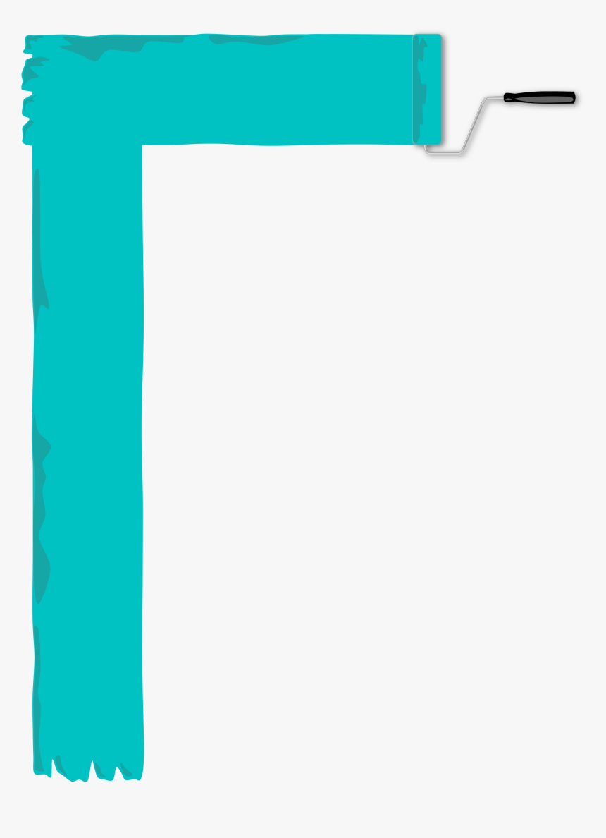 Transparent Paint Streak Png - Clipart Paint Roller Transparent Background, Png Download
